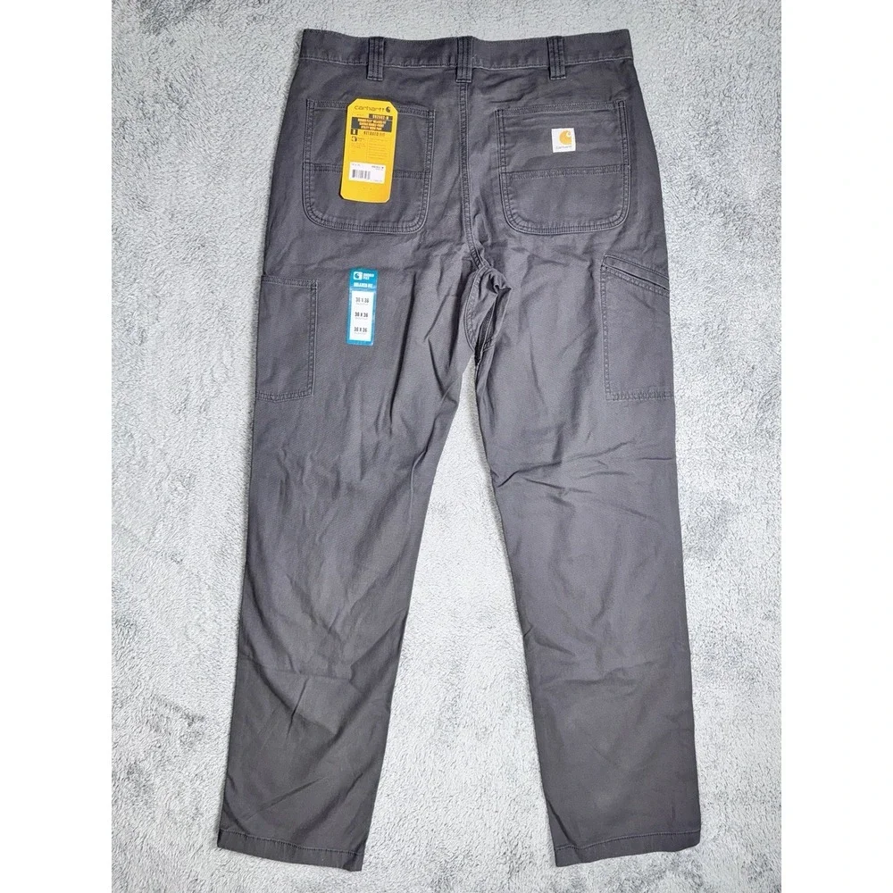 Carhartt BN2802-M 36x36 Relaxed Rugged Flex Double Front Utility Pants Dim Grey